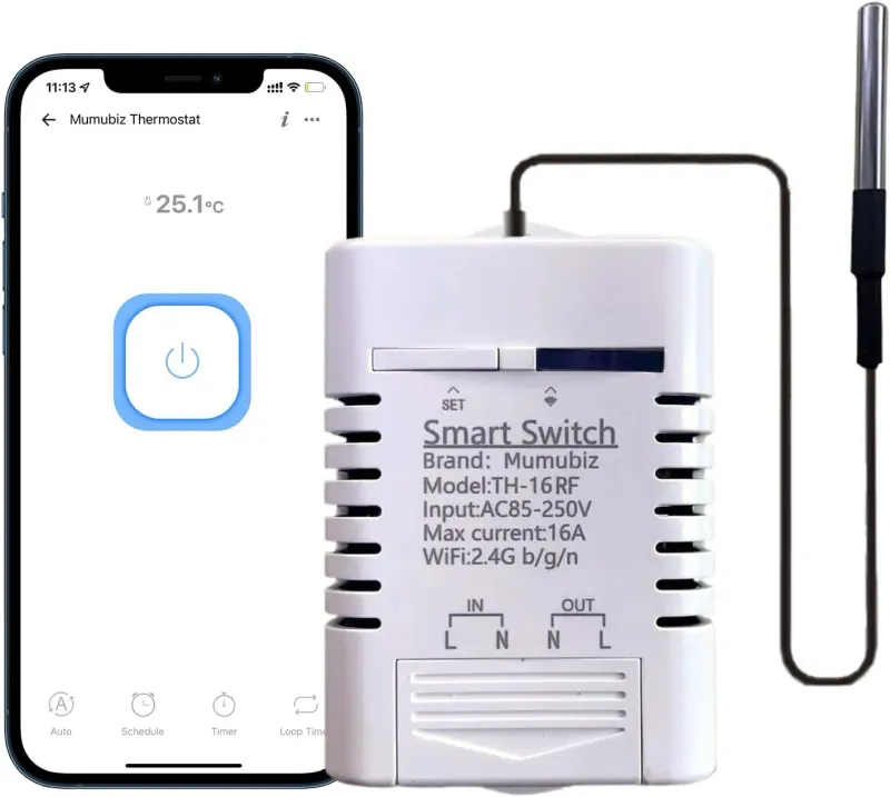 جهاز استشعار درجة الحرارة الذكي مع واي فاي - Capteur de Température Intelligent avec Wi-Fi