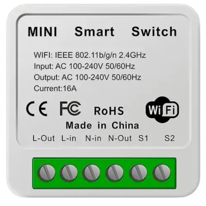 المفتاح الذكي ذو قناة الواحدة بتقنية الواي فاي - Smart Switch WIFI 1 Channel